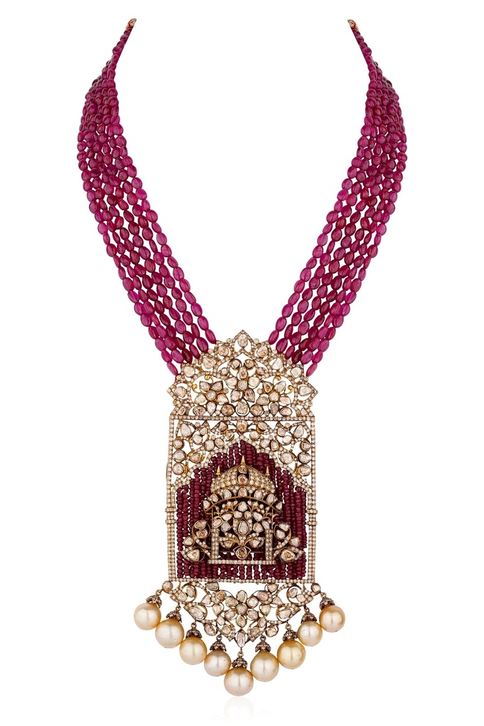 POLKI PENDANT SET