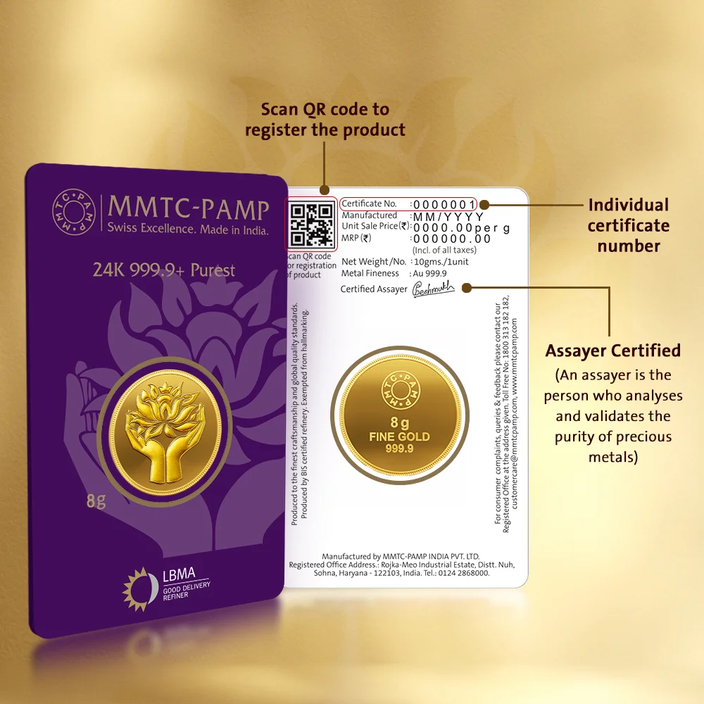 LOTUS (999.9) 0.5 gm Gold Coin