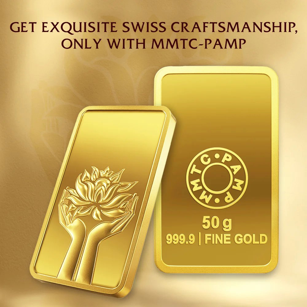 LOTUS (999.9) 100 gm Gold Coin
