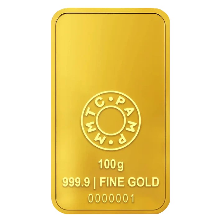 LOTUS (999.9) 100gm Gold Coin