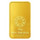 LOTUS (999.9) 100gm Gold Coin
