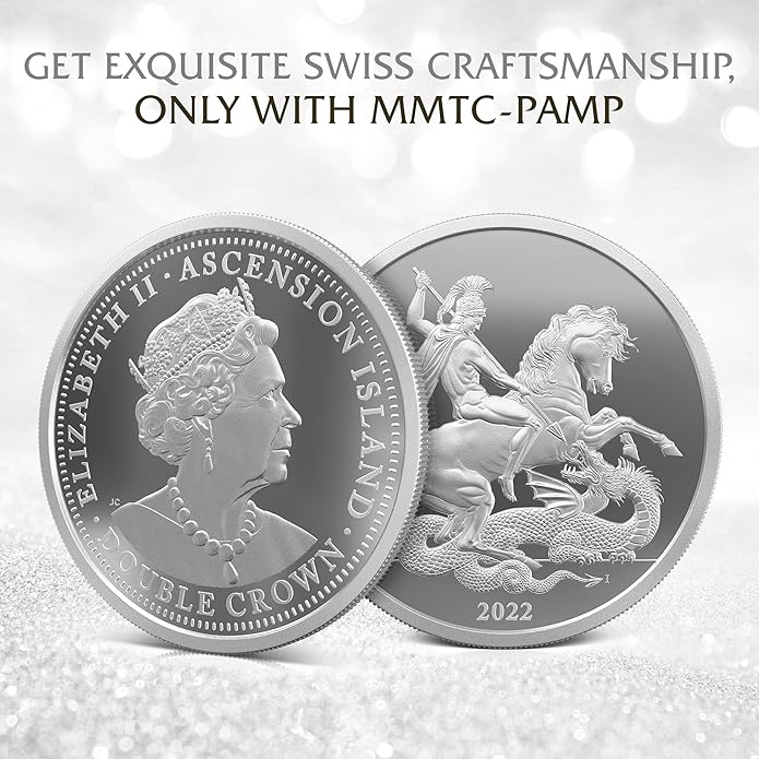 MMTC-PAMP Elizabeth II (999.9) 50gm Silver Coin