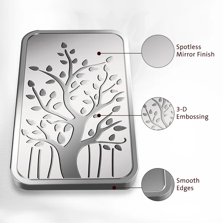 MMTC-PAMP Tree (999.9) 250gm Silver Coin