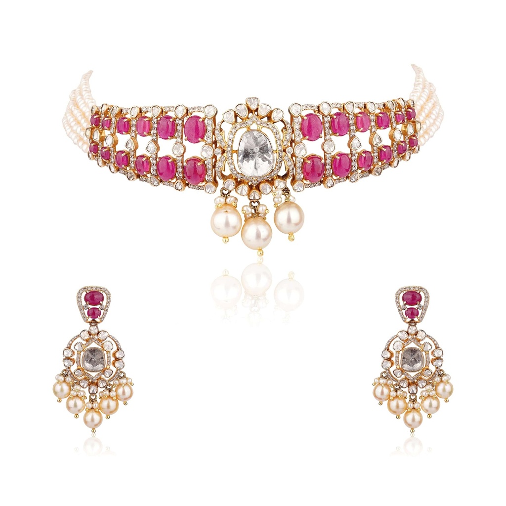 POLKI CHOKER SET