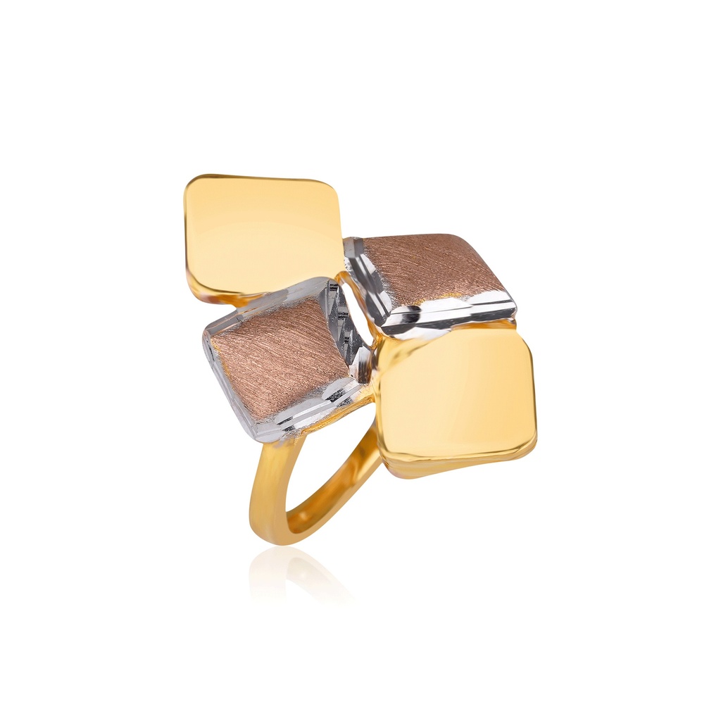 Tri Color Gold Ring