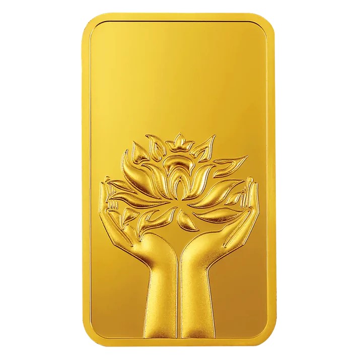 MMTC-PAMP Lotus (999.9) 100gm Gold Coin