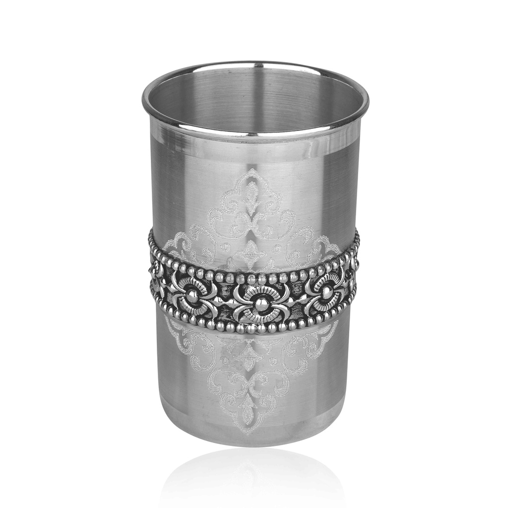 Silver Atq Glass