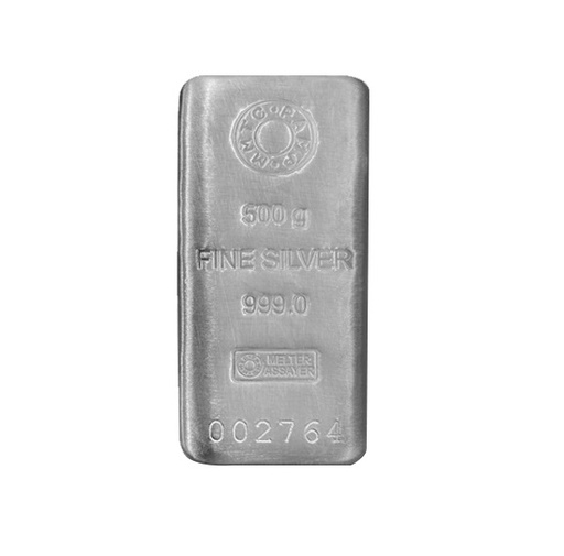 MMTC-PAMP Silver Casted Bar (999.9) 500gm